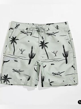 Dravus Goff 18" Mint Board Shorts Mens Size 32